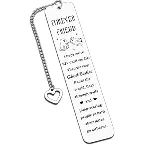 Friendship Gifts Ideas for Women Friends - Best Friend Birthday Graduation Gifts for Women Bestie BFF Long Distance Friendship Gift for Book Lovers Cool Gifts for Female Friends Goth Friend Bookmark