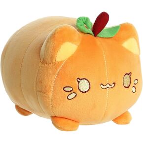 Aurora® Spooky Tasty Peach® Pumpkin Meowchi Stuffed Animal - Bright & Colorful Design - Showpiece Plush - Orange 7 Inches, Small, 44503