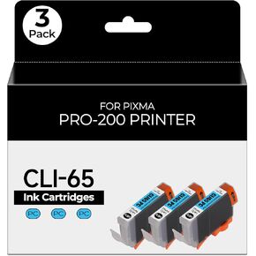 CLI-65 Pro 200 Ink Cartridges Compatible for Canon 65 CLI65 CLI-65 Ink Cartridge Value Pack Compatible for Canon pro 200 Ink Cartridges for PIXMA Pro 200 Pro-200 Pro 200s Pro200 Printers(8 Pack)