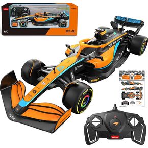 BEZGAR McLaren F1 Licensed 1:18 Remote Control Car - 2.4GHz RC Race Car with DIY Body Stickers - F1 Vehicle Toy for Kids & Enthusiasts 933