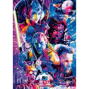 Ravensburger Star Wars: The Phantom Menace 500 Piece Large Format Jigsaw Puzzle for Adults - 12001338 - Easy to See & Easy to Hold Large Pieces Fit Together Perfectly