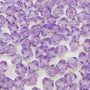 1000pcs 6mm Acrylic Bicone Beads Faceted Acrylic Crystal Spacer Beads for Bracelet Necklace Earring Keychain Jewelry Making Crafts(Grass Green)