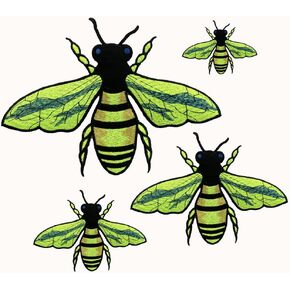 Quite a lot Bees/Ladybug/Bumblebee Insect Animal Embroidery Patches Iron On Patches for DIY Clothes Jeans Pants T-Shirts Patch Clothing Decoration