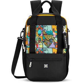 Sherpani Camden, Convertible Backpack, 3 in 1 Tote Bag, 18L Travel Backpack, Crossbody Bag for Women, Cross Body Purse, Travel Gifts, RFID Protection, Fits 15" Laptop (Cloud9)