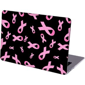 Compatible with MacBook Air 13.6-inch, Hard Protective Shell with Keyboard Cover (A2681, M2 chip, 2022 Release) - Pink Ribbon Pattern - WB08211