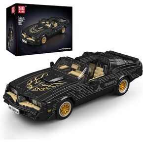 Mould King 10029 Technical Sports Car Building Kit,1557+ PCS Firebird Muscle Car Model, Creative Construction Toy for Teens and Adults 14+