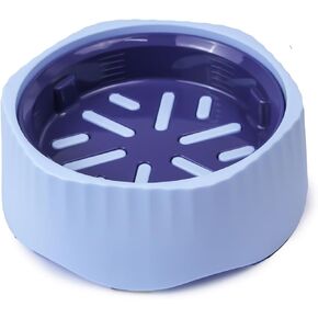 Slow Feeder Dog Bowl for Large Dogs - Non-Slip Durable Interactive Puzzle Bowl, Easy CleanDesign to Prevent Bloat & Overeating, 100% BPA Free (Yellow)