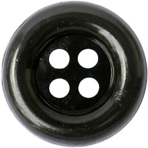 Large Size Bold Black Buttons Pack of 40 by Nesha