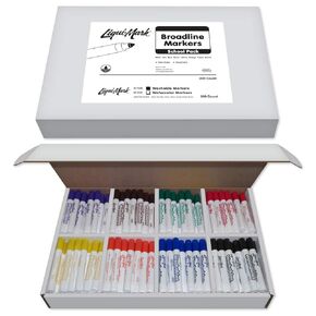 Washable Broadline Marker - Assorted Colors, Class Pack, Set of 200