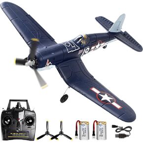Brushless 4CH RC Plane F4U 500mm Remote Control Airplane,6-axis Gyro RC Airplane,3 Modes & Aerobatics,RTF Fighter with 2 Batteries,2.4GHz Radio Controlled for Adults&Beginners in Saudi Arabia