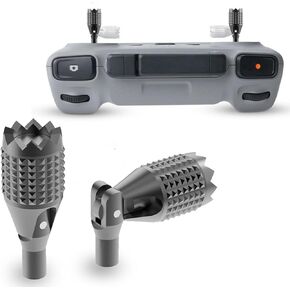 Foldable RC/RC2 Controller Joystick for DJI Mini 3 Pro/Mini 4 Pro/Air 3/Mavic 3, Retractable Aluminum Alloy Drone Control Thumb Sticks Replacement Accessories (Silver)