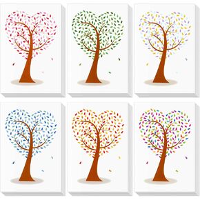 BEST PAPER GREETINGS Juvale 48 Pack Heart Shaped Tree Greeting Cards with Envelope, Stationary Blank Notes for Valentine's, Birthday, Thanksgiving, and Holiday Season