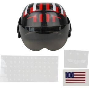 Child's Air Force Combat Pilot Black Top Gun Helmet Costume Accessory