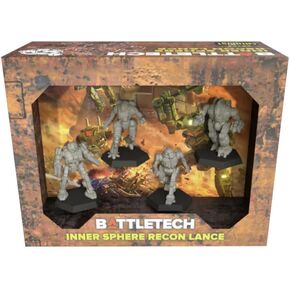 Catalyst Game Labs BattleTech: Inner Sphere Recon Lance Miniatures Pack - Strategy Board Game - for 2+ Players and Ages 14+