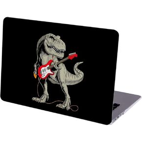 Case Compatible with MacBook Pro 14 inch Hard Protective Shell with Keyboard Cover ( A2442 M1 Pro/Max , 2021 Release ) - Rock Star T-Rex Dinosaur with Guitar