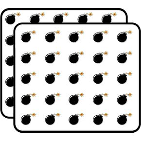 Bomb Explosion Sticker for Scrapbooking, Calendars, Arts, Kids DIY Crafts, Album, Bullet Journals 50 Pack