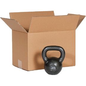 PackageZoom 18 × 14 × 12 بوصة صناديق متحركة متوسطة الحجم، صناديق شحن قوية، 10 عبوات، كرافت/بني (PZ-BX-00-PK) in Kuwait