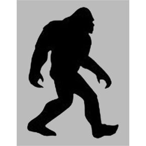 Sasquatch Big Foot Bigfoot Reusable Stencil (8.5" x 11" Sheet) for Painting on Walls, Wood, Arts and Crafts (My Custom Stencils)