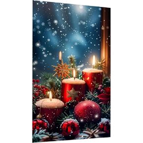 JOOZ Large Christmas Diamond Painting Kits for Adults Full Drill Christmas Tree Diamond Painting Kits DIY 5D Eiffel Tower Diamond Art Kits for Adults Gem Art Kits for Home Wall Decor 15.7x27.5 Inch