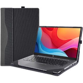 Laptop Case Cover for 16 inch HP Pavilion Laptop 16-af 16t-af & 16-ag 16z-ag,Separable PU Leather Notebook PC Sleeve Protective Bag with Pen Holder and Heat Dissipation Holes (Dark Blue)