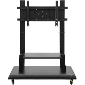 Office Conference Mobile TV Stand Floor-Standing Rotating Wheeled Monitor Trolley Hanger
