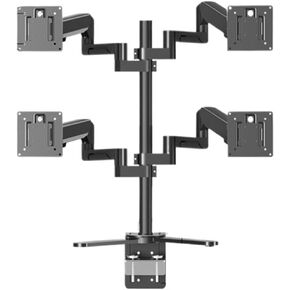 Four-Screen Monitor Splicing Movable Stand one-to-Two Desktop Heightening Floating Notebook External