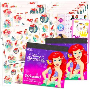 Disney The Little Mermaid Stickers Party Favors Set - Bundle with 120 Little Mermaid Stickers for Kids, Boys, Girls Plus Bonus Tattoos, More | Ariel Stickers Book