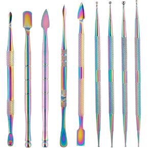Framendino, 9 Pack Pattern Tracing Stylus Stainless Steel Sculpting Tools Ball Embossing for Transfer Paper Clay