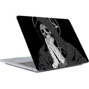Computer Case for MacBook Air 15 Inch Cat with Covered Face Colorful Pattern Black Release 2023 Model A2941/A3241 Hard Shell Case Compatible with MacBook Air 15 Inch