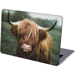Compatible with MacBook Air 13 inch Retina Display with Touch ID, Hard Protective Shell with Keyboard Cover (M1 A2337 A2179 A1932, 2018 2019 2020 Release) - Highland Cow MC7150