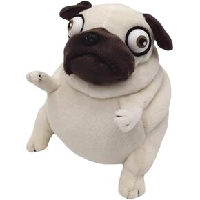 Pug Dog Stuffed Animal,6 Inch Funny Ugly Cute Pug Dog Plush Toys,Pug Plushies Pillow Gifts for Kids Adults Birthday, Christmas, Easter, Home Decor