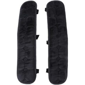 Gatuida Office Chair Armrest Covers, Black Elastic Arm Rest Pads, Synthetic Material, 17.71 x 3.93 Inch, Pair for Gaming Chairs, Lounge Chairs, Office Chairs
