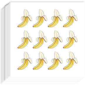 AHANDMAKER 240 Pcs Self-Adhesive Banana Stickers, 0.74x0.9 Inch Yellow Banana Scrapbook Paper, Fruit Planner Stickers Decals for Scrapbooking Planner Calendar DIY Crafts Party Decor Gift Bag Seal