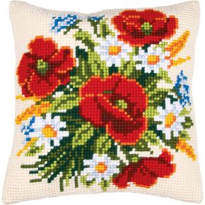 Vervaco Cross Stitch Cushion Kit Modern Cat 16" x 16"