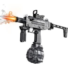 Electric Water Gun with Realistic Fire Effect and Scope, Automatic Squirt Guns for Kid Age 8+, Classic Water Blaster Pistol for Outdoor Summer Pool Beach Party Toy(Black)