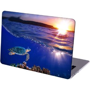Case Compatible with MacBook Air 13 inch Retina Display with Touch ID, Hard Protective Shell with Keyboard Cover (M1 A2337 A2179 A1932, 2018 2019 2020 Release) - Underwater Sea Turtle-10