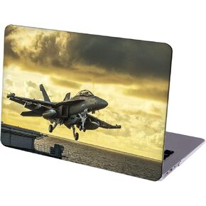 Compatible with MacBook Air 13.6-inch Hard Protective Shell Cace and Keyboard Cover ( A2681, M2 chip, 2022 Release ) - Aircraft Fighter Jet-2