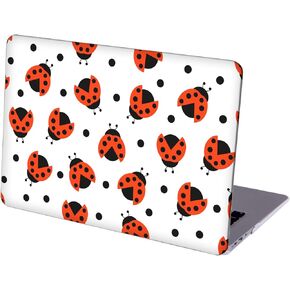 Compatible with MacBook Pro 13 inch, Hard Shell Case with Keyboard Cover and Screen Protector (M1 A2338 A2289 A2251 A2159 A1989 A1706 A1708, 2016-2020 Release) - Ladybugs MD4436