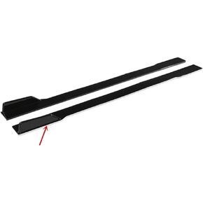Universal 2m Car Side Skirt Winglet Side Wing Bumper Spoiler Lip Compatible for SEAT Leon FR 5F MK1 MK3 MK3.5 MK5 Compatible for Ibiza 6J 6L Body Kit(Carbon Fiber Look)