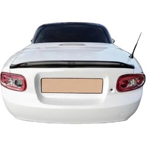 For MX5 NC NCEC Roster Miata EPA Type 3 2009-2015 Carbon Fiber Rear Trunk Spoiler Tail Boot Lip Wing (PRHT Hard Top Only)(Silver)