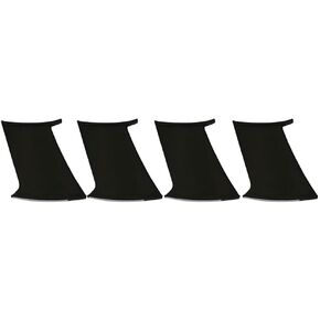 4pcs Rear Side Unpainted Black Unfinished Spoiler Trunk Wing ABS Stabilizer for Subaru for Impreza 2002-2007