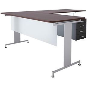 OBEX Table Mounted Modesty Panel Acrylic Desk Privacy Panel & Barrier for Office Cubicle, 18" x 48", Frosted