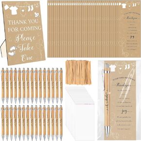 51 Set Appreciation Gifts Baby Shower Gifts for Guest Baby Shower Ballpoint Pens Thank You for Coming Sign Gender Reveal Greeting Cards Thank You Gifts Bulk Baby Shower Favors Souvenirs Prizes
