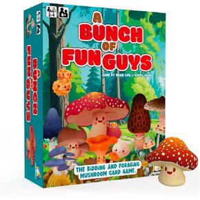 Gamewright - A Bunch of Fun Guys - Strategic Mushroom Foraging Card Game, Ages 8+, 2-4 Players