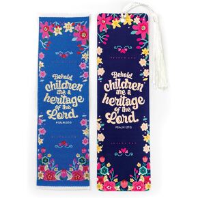 Fabric Bible Bookmark with Bonus Tassel Bookmark - Romans 15:13: May The God of Hope Fill You Bible Book Markers - Christian Bookmarks for Women - Religious Bookmarks - Christian Gifts for Women