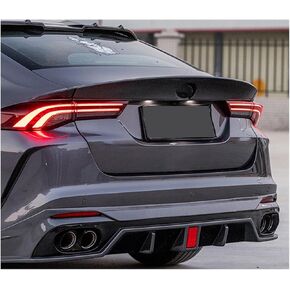Compatible with GAC Empow 2021-23 Rear Trunk Spoiler Wing Carbon Fiber Carbon Black Rear Wing Rear Spoiler Accessories(Glossy Carbon)