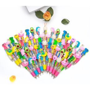 15Pcs Multicolor Pen in One Cute Pens for Kids 4-in-, Birthday Kids Party Favors End of Party Birthday Multicolor Pens Bulk Gifts Kawaii Pen