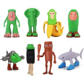 Tralalero Tralala Action Figure, 8PCS Italian Brainrot Meme Figures Toys, Collectible Game Figurine Doll Gifts for Fans