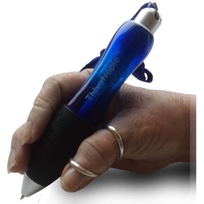 Super Big Fat Pen for Arthritis (5 pack) Blue Ink, Blue Body + 5 Ink Refills