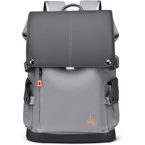 Business Backpack Casual Laptop backpack Travel backpack Rucksack for men Rucksack Work bag with USB Charging Port Waterproof Bag Daypacks with Reflective Belt Grey C